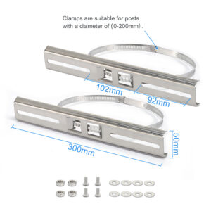 Distribution box Stainless Steel Pole Mount Bracket Kit